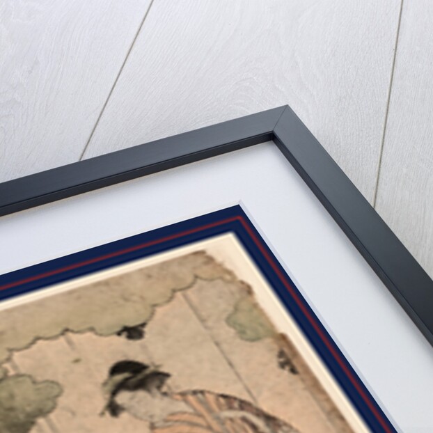 Three Women, Two Sitting on the Floor and One Standing, a Third Person Sitting on the Floor Appears to Be Offering a Small Box Containing Two Objects to the Others As the Woman Standing Looks on by Anonymous