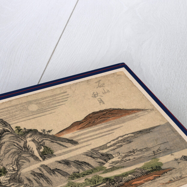 Temple on a Mountain on the Coastline of Ishiyama in the Omi Province by Anonymous