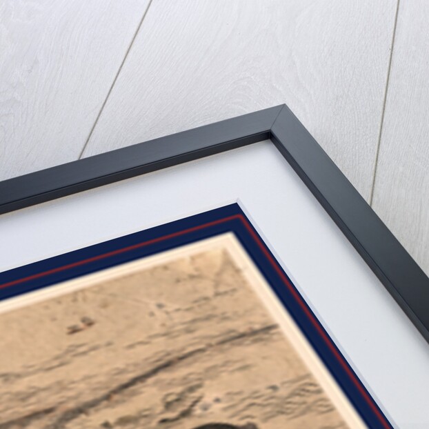 Woman Holding a Pipe, Walking with a Female Attendant Along the Seashore by Anonymous