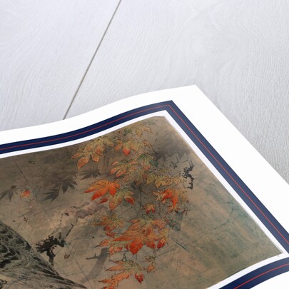 an Eagle Perched on a Branch in a Maple Tree by Anonymous