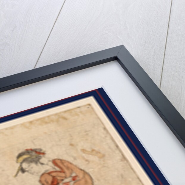 Woman Standing behind a Person Squatting, Playing a Shell Game. by Anonymous