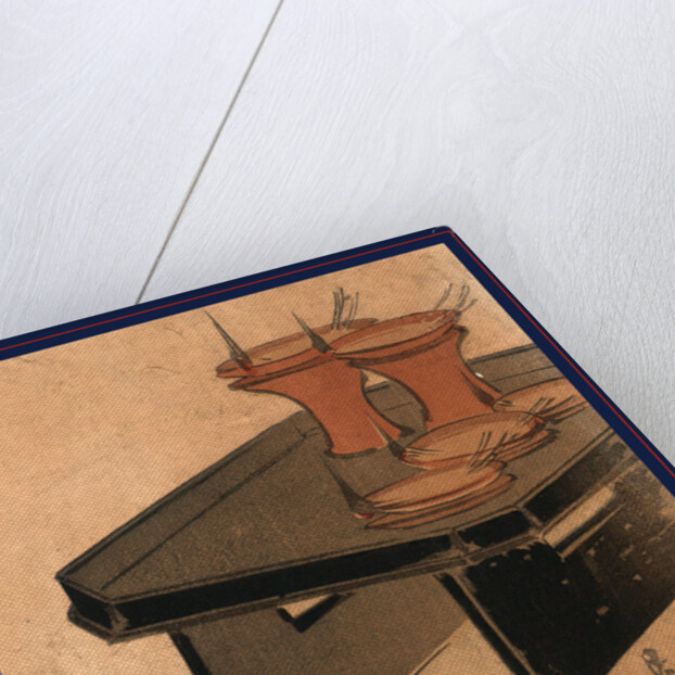 Oil Lamps on a Tray and a Ball by Anonymous