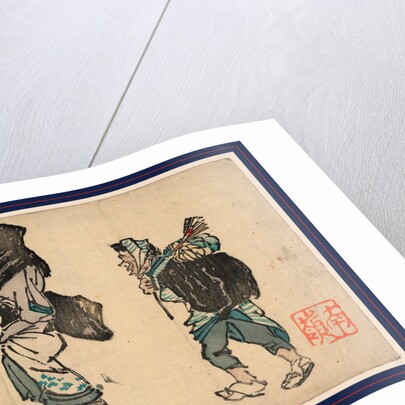 Tori no machi no kaimono, Tori no ichi shopping at the marketplace by Suzuki Nanrei