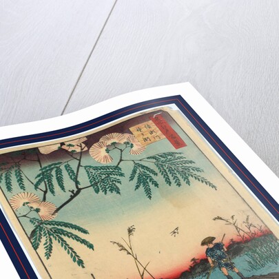 Ayasegawa kanegafuchi, Ayase River and Kanegafuchi by Ando Hiroshige