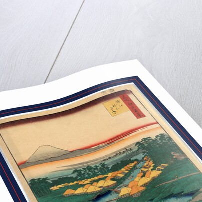 Horie nekozane, Horie and Nekozane by Ando Hiroshige