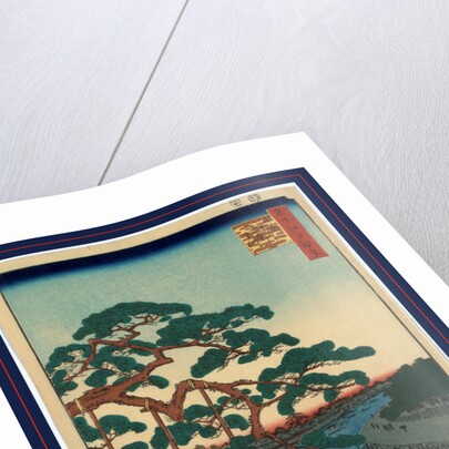 Onagigawa gohonmatsu, Five pines, Onagi Canal by Ando Hiroshige