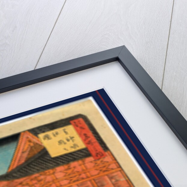 People, Including Many Women and Children, and Roosters at the Shiba Sinmei Shrine by Anonymous