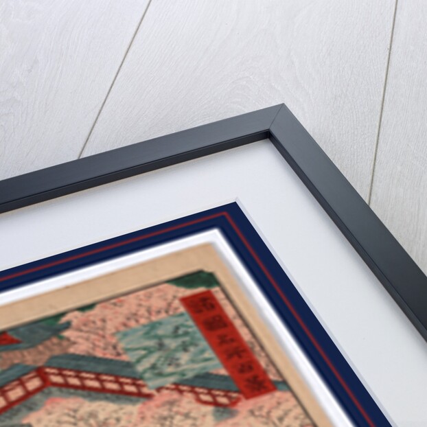 Yamato hasedera, Hasedera in Yamato Province by Utagawa Hiroshige