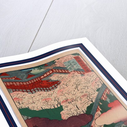 Yamato hasedera, Hasedera in Yamato Province by Utagawa Hiroshige