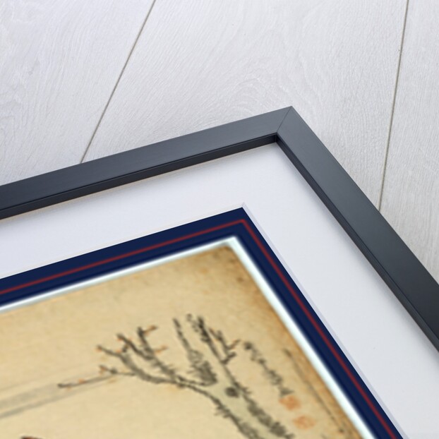 Priest Addressing a Nobleman and a Lady in Waiting on a Roadway, Next to a Tree, with the Sun Setting in the Background. by Anonymous