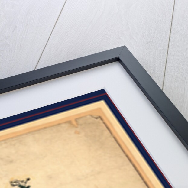 Two Plants with Pink and Yellow Flowers Growing in a Double Wooden Flower Pot by Anonymous