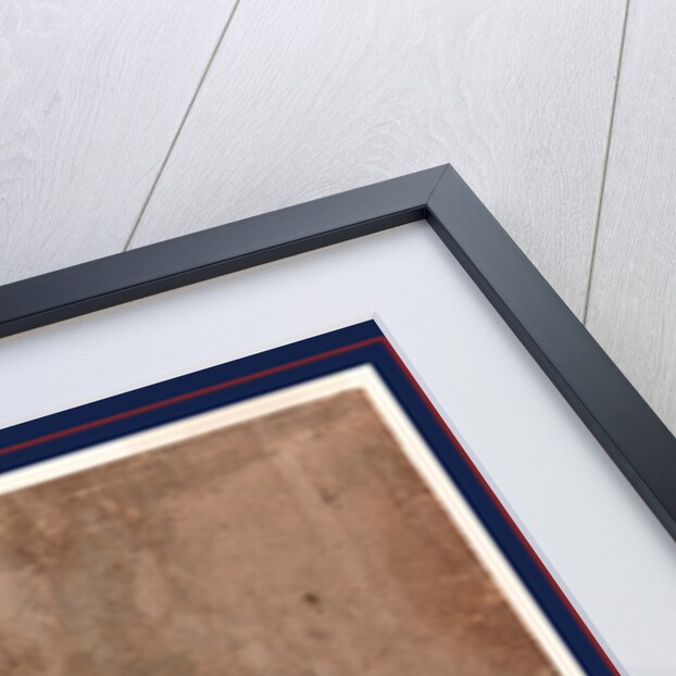 Monkey Sitting on a Bamboo Mat with Right Hand Raised, Holding a Flower Pot Containing a Loquat Plant Laden with Fruit. by Anonymous