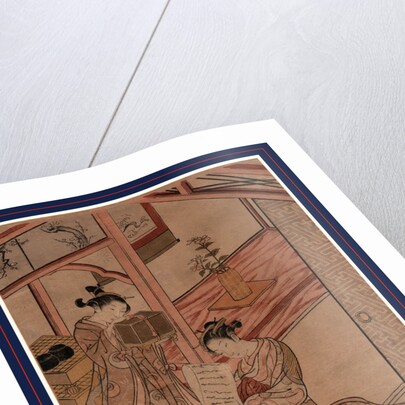 Zashiki No Yujo to Kamuro, Courtesan and Kamuro in a Parlour by Anonymous