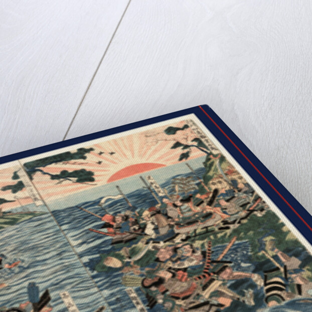 Washu nyoirindo kassen, Battle at the Nyoirin Hall (Nyoririn Temple) in Washu by Katsukawa Shuntei