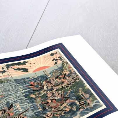 Washu nyoirindo kassen, Battle at the Nyoirin Hall (Nyoririn Temple) in Washu by Katsukawa Shuntei