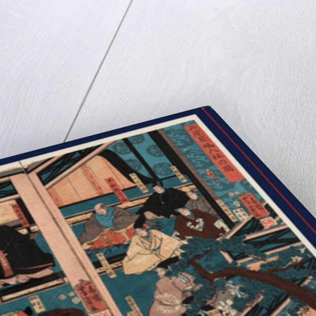 Man Presenting a City Plan to the Emperor at Court with Many Ministers Seated Nearby. by Anonymous