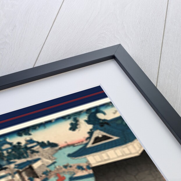 Kusunoki masashige chihayajo rojo no zu, On the road, Kusunoki, Masashi passing by or barricading himself into Chihaya Castle by Utagawa Yoshifuji