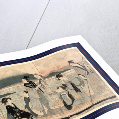 Ichi fuji ni taka san nasubi, First dream: Fuji, hawks, and eggplants by Kitagawa Utamaro