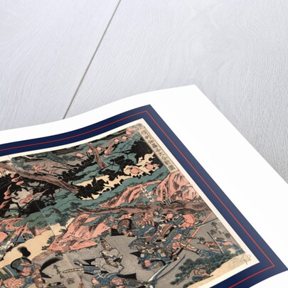 Kurikaradani ogkassen zu, The great battle at Kurikara Valley by Katsukawa Shuntei