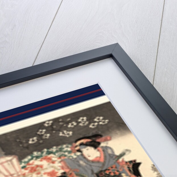 Iwai kumesaburo ichikawa danjuro iwai shijyaku, The actors Iwai Kumesaburo, Ichikawa Danjuro, and Iwai Shijaku by Utagawa Kuniyasu