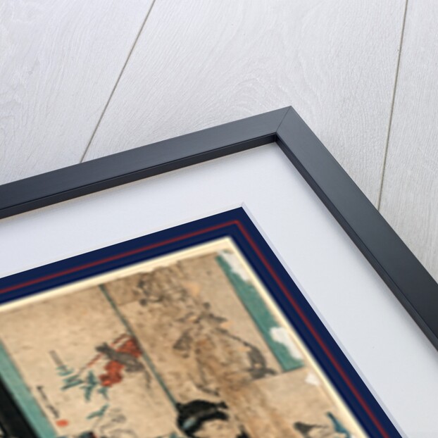 E o narau kodomo tachi, Children in a painting class by Utagawa Kuniyoshi