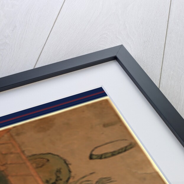 Kaya no hahako, Mother and child behind mosquito netting by Suzuki Harunobu