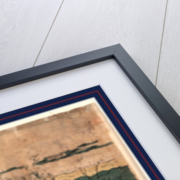 Azumabashi o wataru ichikawa omezo to sawamura gennosuke, Ichikawa Omezo and Sawamura Gennosuke crossing Azuma Bridge by Utagawa Toyokuni