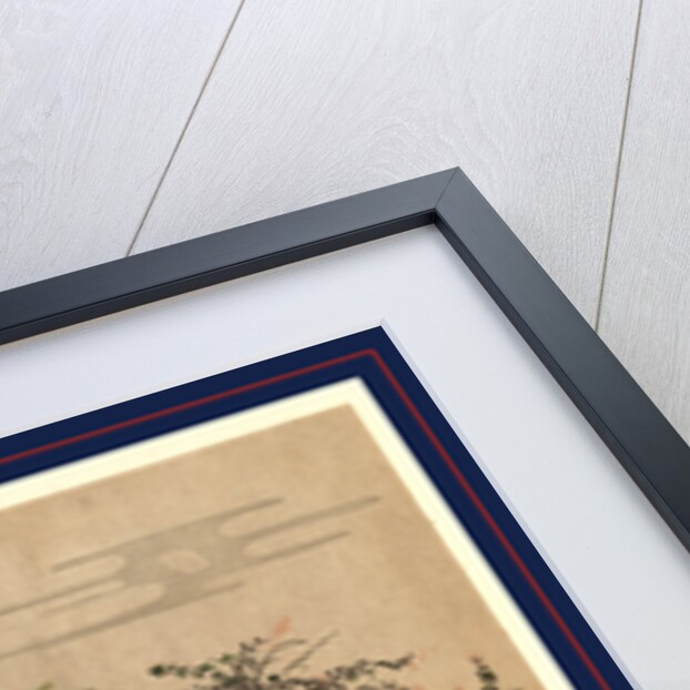 Three Women, One Holding a Lantern, Looking at Bushclover on the Banks of the Tama River by Anonymous