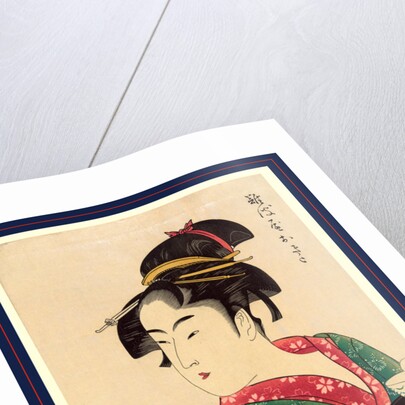 Naniwaya okita, Okita of Naniwa-ya by Kitagawa Utamaro