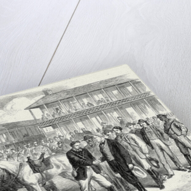 End of the American Civil War the Last Days of the Confederate Government Mr. Jefferson Davis Bidding Farewell to His Escort Two Days Before His Capture 22 July 1865 by Anonymous