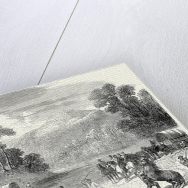 End of the American Civil War: The Last Days of the Confederate Government the Train of the Confederates Crossing the Pe-Dee River North Carolina 22 July 1865 by Anonymous