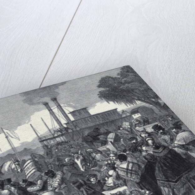 The American Civil War: Arrival of a Federal Steamer with Flag of Truce at Madisonville Lake Portchartrain 11 April 1863 by Anonymous