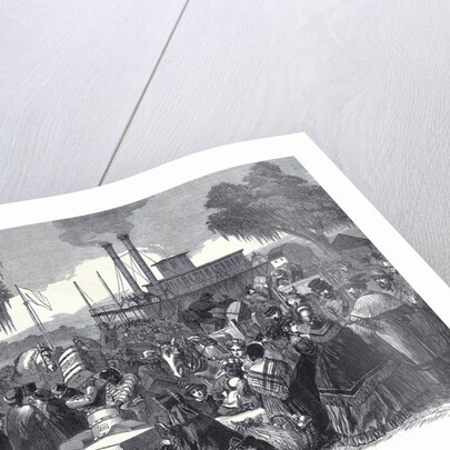 The American Civil War: Arrival of a Federal Steamer with Flag of Truce at Madisonville Lake Portchartrain 11 April 1863 by Anonymous