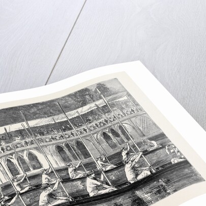 Oxford: Procession Night, the Boats Saluting the Head of the River in Front of the 'Varsity Barge by Anonymous