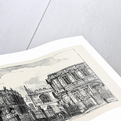 Oxford: The Old Ashmolean, the Sheldonian Theatre, from Broad Street by Anonymous