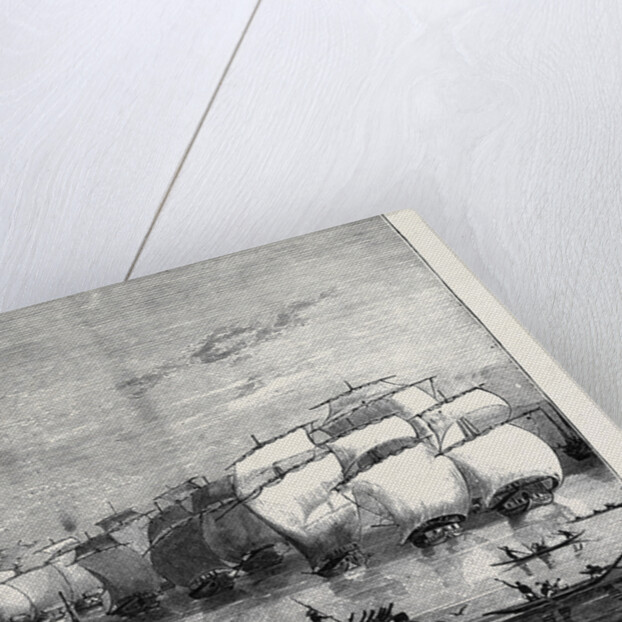 The Indo-Chinese Opium Trade: Opium Fleet Descending the Ganges on the Way to Calcutta by Anonymous