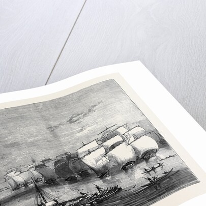 The Indo-Chinese Opium Trade: Opium Fleet Descending the Ganges on the Way to Calcutta by Anonymous