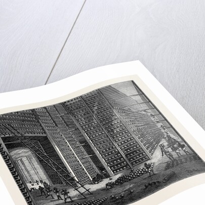 The Indo-Chinese Opium Trade, at an Opium Factory at Patna: The Stacking Room by Anonymous