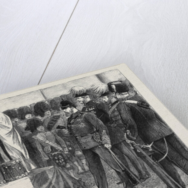 The Volunteers at Portsmouth: The Prince of Wales Attending Church Parade on Southsea Common by Anonymous