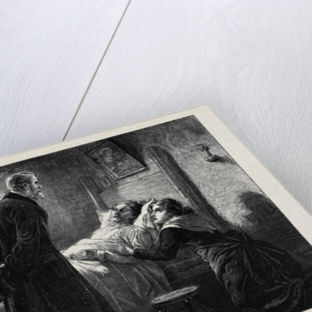The Condition of Ireland: Mr. Forster Visiting a Victim of Captain Moonlight at Tulla, County Clare by Anonymous