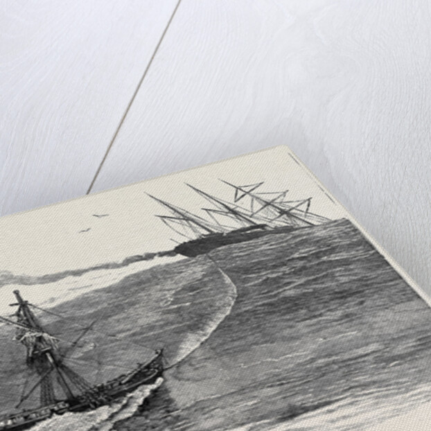 A Disaster at Sea: The S.S. Palmyra Towing the Derelict Barque Norton Towards Falmouth by Anonymous