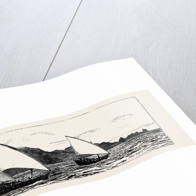 The Slave Trade on the East Coast of Africa: H.M.S. Philomel Chasing Slave Dhows in the Straits of Babel-Mandeb by Anonymous
