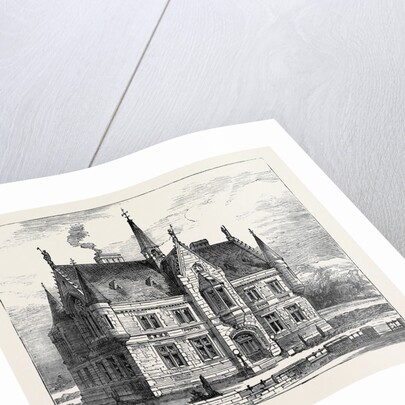 The Duke of Edinburgh in the Shetland Islands: The New Town Hall, Lerwick by Anonymous