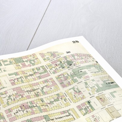Map bounded by Henry Street, Grand Street, Corlears Street, South Street, Montgomery Street. 1857 by Anonymous