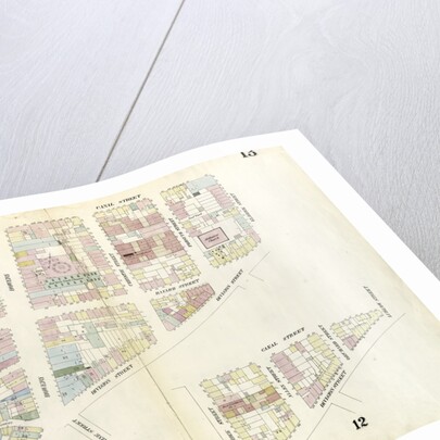 Map bounded by Canal Street, Division Street, Chatham Square, Mulberry Street, Cross Street, Mott Street. 1857 by Anonymous