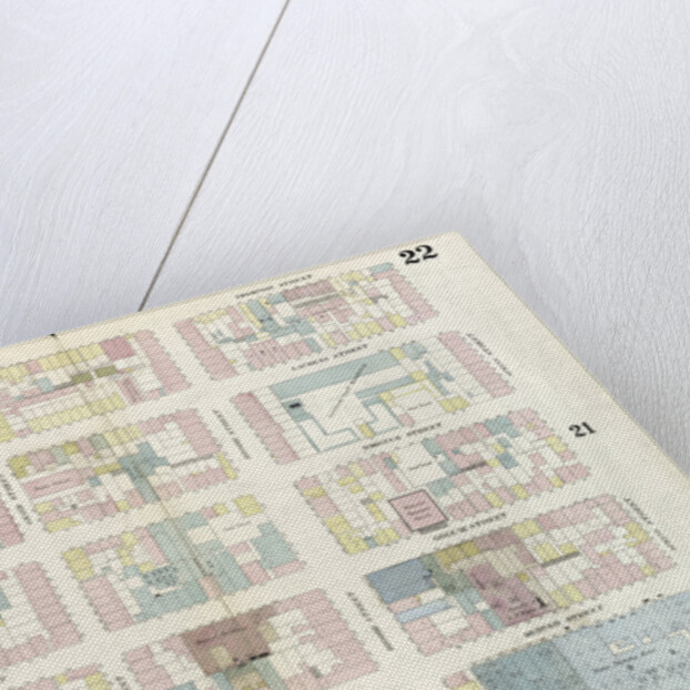 Map bounded by Spring Street, Broadway, Canal Street, Thompson Street. 1857 by Anonymous