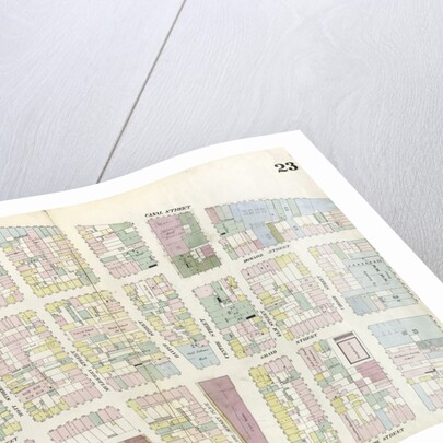 Map bounded by Broome Street, Bowery, Canal Street, Broadway. 1857 by Anonymous