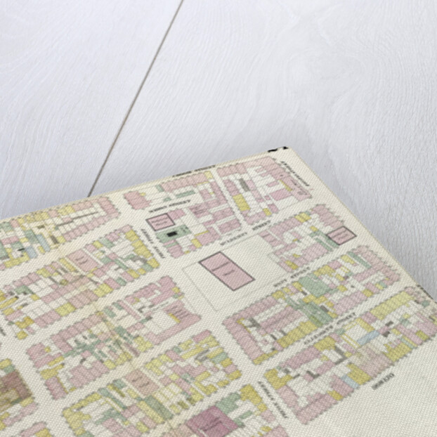 Map bounded by Houston Street, Bowery, Broome Street, Crosby Street. 1857 by Anonymous