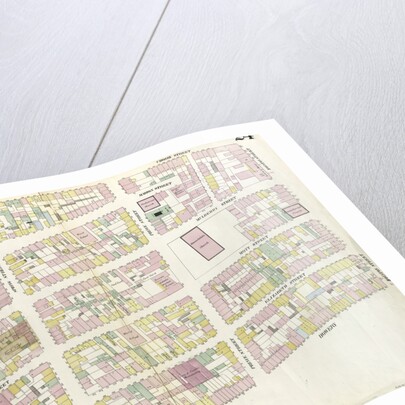 Map bounded by Houston Street, Bowery, Broome Street, Crosby Street. 1857 by Anonymous