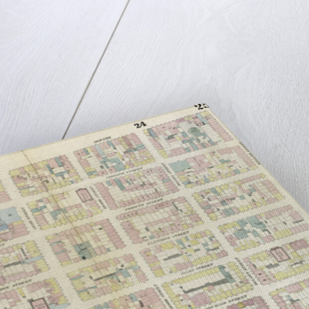 Map bounded by Rivington Street, Ludlow Street, Canal Street, Bowery. 1857 by Anonymous